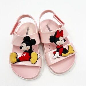 Mini Melissa Pink Mickey & Minnie Kids Sandals
